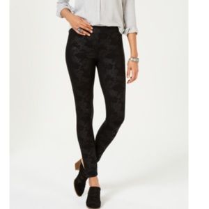 Style & Co Coated Ponte Knit Patterned Leggings